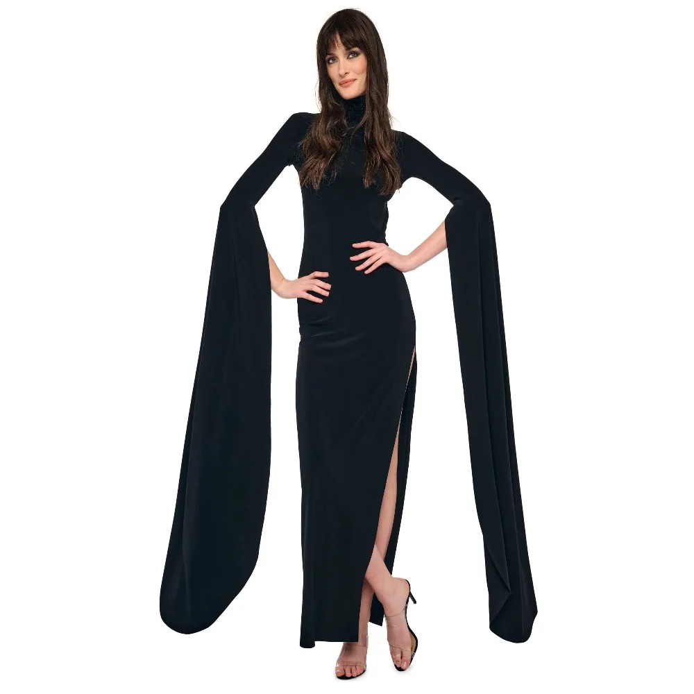 Customized Backless Evening Dresses High Slit Black Party Dress Long Maxi Pleated Elegant Prom Gowns for Women 2026 Bespoke