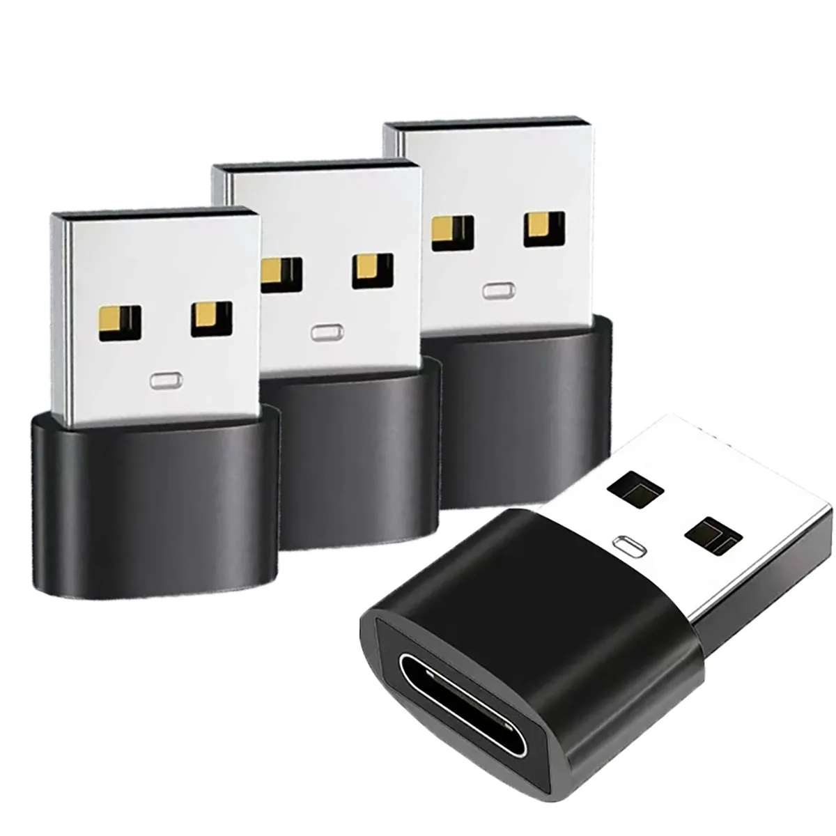 2.0 Type-C OTG USB zu USB-C Adapter Langlebige Metallkonstruktion Universelle Kompatibilität für iPhone iPad Samsung S23 IWatch AirPods
