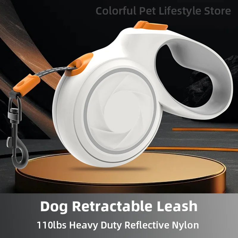 3 m 5 m 50 kg Hundeleine, einziehbare Roulette-Leine für kleine und große Hunde, Zubehör, verstellbare, langlebige Walking-Bulldoggen-Seilkette