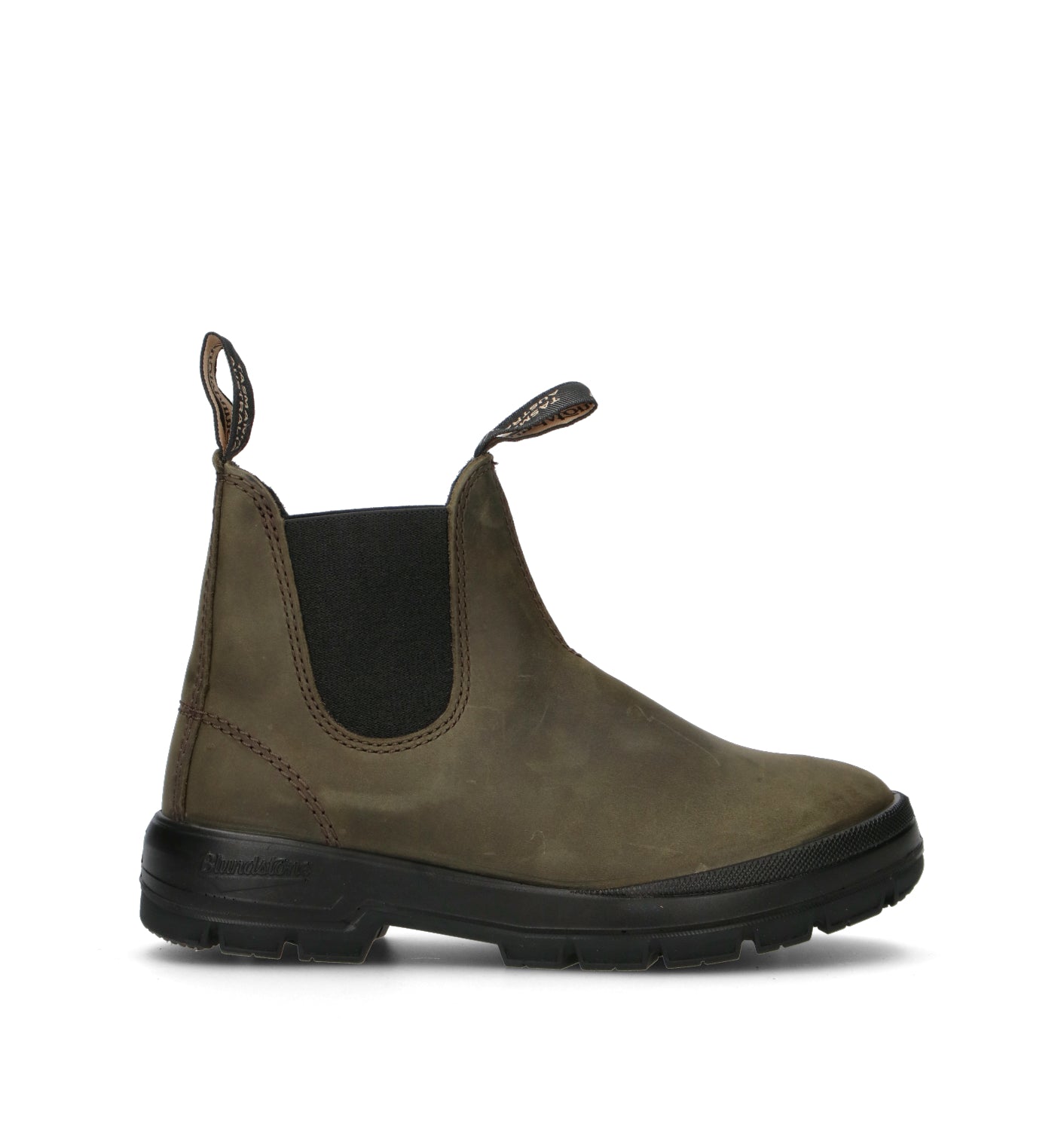 BLUNDSTONE Beatles uomo oliva in pelle