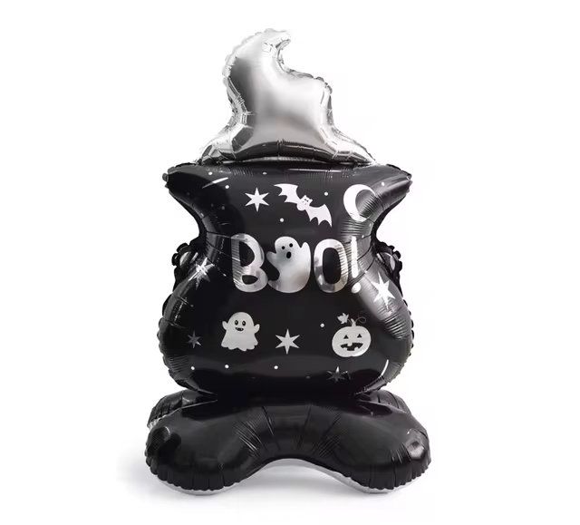 Halloween Standing Foil Balloon Decoration White 58 Inch Party Decor Halloween Standing Foil Balloon Decoration White 58 Inch Party Decor