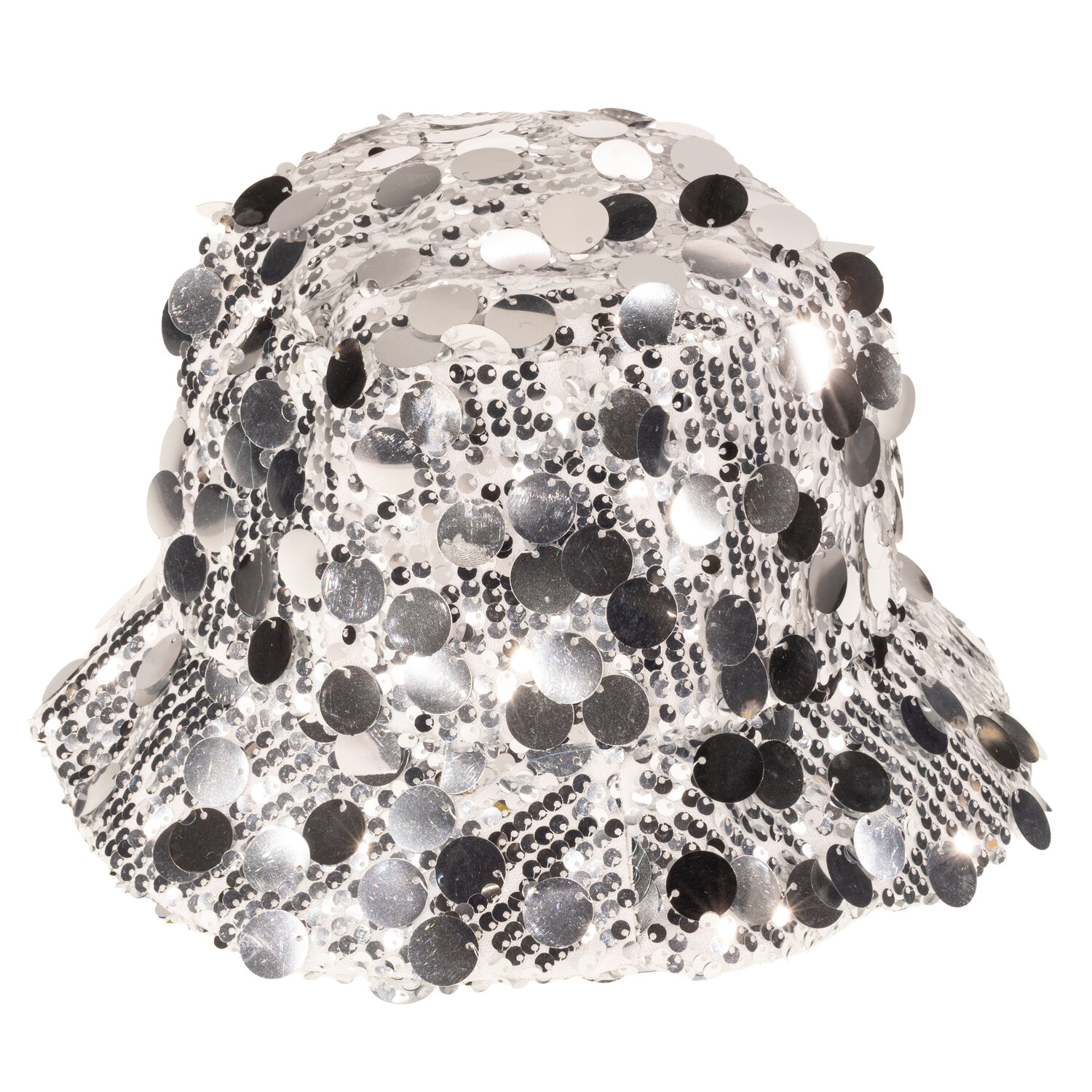 Fischerhut Sequin, silber