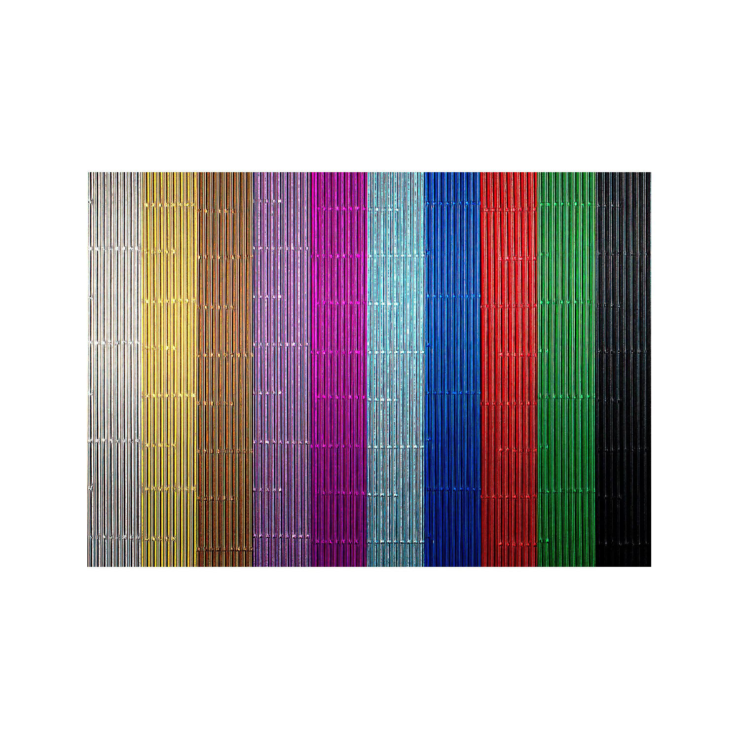 Carton ondulé, multicolore métallisé, 25 x 35 cm, 10 feuilles