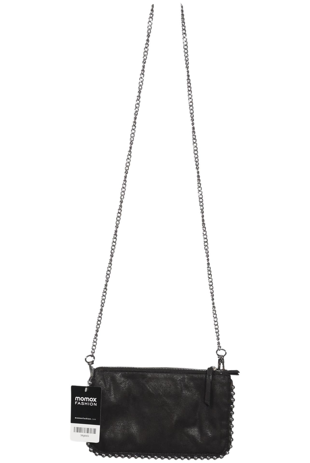 Zara Damen Handtasche klein, Gr. , Schwarz, Kunstleder