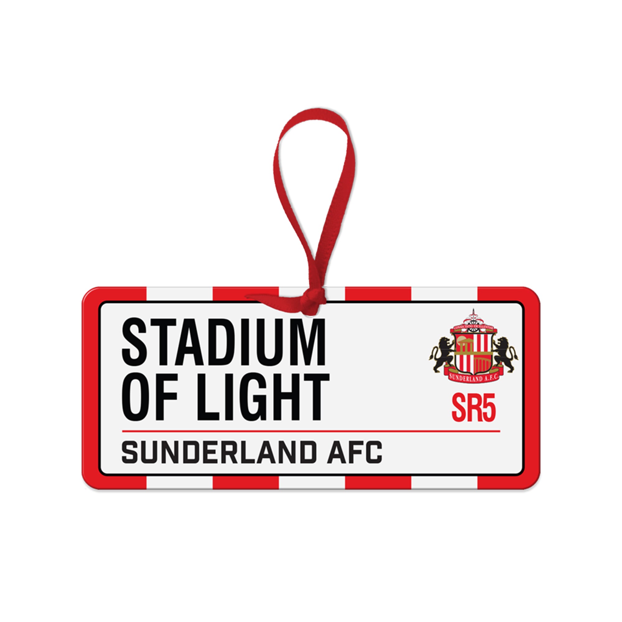 Sunderland Mini-Weihnachtsstraßenschild-Baumhänger – 90 x 75 mm