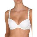 Marie Jo Womens Avero Padded Bra Size 32D in White Embroidered Padded Underwired