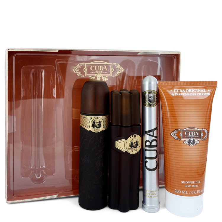 Cuba Gold For Men By Fragluxe Gift Set - 3.3 Oz Eau De Toilette Spray + 1.17 Oz Eau De Toilette Spra