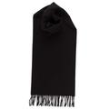 Johnstons Of Elgin - Pure Cashmere Plain Scarf (Black)…