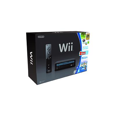 Nintendo Nintendo Wii Console (Black) with Wii Sports and Wii Sports Resort