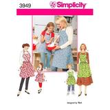 Simplicity Child s & Misses Size S-L Aprons Pattern 1 Each