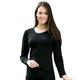 Engel ladies’ long-sleeved vest - Black - UK 14