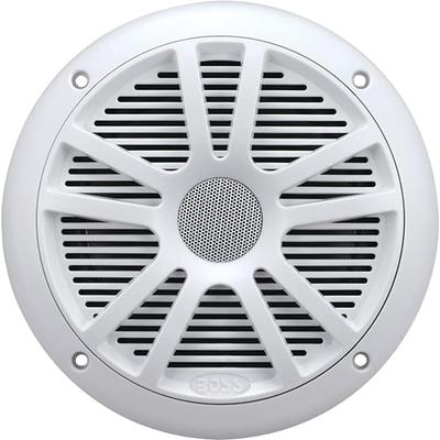 BOSS Audio Systems MR6W 6-1/2" Marine Speakers with Carbon-Composite Cones (Pair) - White