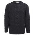 Westend Knitwear Aran Jumper C1347 - Size: x Large - to fit 44" Chest - Color: Charcoal