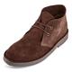 Roamers Mens Vintage Suede Desert Boots Dark Brown UK 9