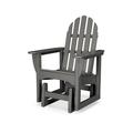 POLYWOOD® Classic Adirondack Glider Chair in Gray | 41.75 H x 28.5 W x 28.5 D in | Wayfair ADSGL-1GY