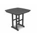 POLYWOOD® Nautical 31" Dining Table Plastic in Gray | 29 H x 31 W x 31 D in | Outdoor Dining | Wayfair NCT31GY