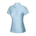 Adidas Womens ClimaCool Solid Polo-Sky Blue-XL