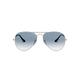 Ray-Ban Unisex-Adults Aviator Sunglasses, Silver (003/3F), 55 mm