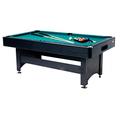 Gamesson Harvard 7 Ft Pool Table - Black/Green | 213cm x 120 x 80 cms | 94 kg | Automatic Ball Return, Traditional Style | Perfect for Indoor Entertainment | Family-Friendly | Billiards & Snooker