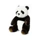 WWF 15183012 WWF00543 Plüsch Panda sitzend, realistisch gestaltetes Plüschtier, ca. 15 cm groß und wunderbar weich, schwarz-Weiss