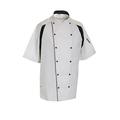 Le Chef De11 Staycool Jacket White With Black Coolmax Panels Size Medium