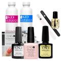 CND Shellac Starter Kit Manicure and Pedicure Set, Clearly Pink