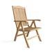 Anderson Teak Folding Teak Patio Dining ArmChair Wood in Brown | 42 H x 25 W x 25 D in | Wayfair CHR-120