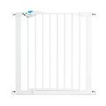 Munchkin Lindam Stair Gate, Easy Fit Plus Deluxe Toddler & Baby Gate, Stair Gate Pressure Fit Baby or Dog Gate, Baby Safety Gate for Stairs & Doorways, No-Screws Steel Child Gate, 76-82cm, White