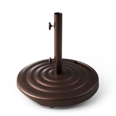 Ribbed Wheeled Base for 7-1/2' to 11' Umbrellas - Square, Bronze, 100 lbs. - Frontgate