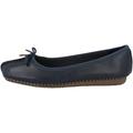 Clarks Womens Freckle Ice Closed Mocassins, 7 UK - Blue (Navy Leather)