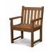 POLYWOOD® Traditional Garden Outdoor Arm Chair Plastic in Brown | 35 H x 25.75 W x 24.25 D in | Wayfair TGB24TE