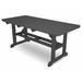 POLYWOOD® Park 33" x 70" Harvester Outdoor Picnic Table Wood/Plastic in Gray | 29.25 H x 32.5 W x 70 D in | Wayfair PT3672GY