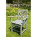 POLYWOOD® Chippendale Dining Outdoor Arm Chair Plastic/Resin in Gray | 34.75 H x 22.5 W x 21.75 D in | Wayfair CDD200GY