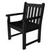 POLYWOOD® Traditional Garden Outdoor Arm Chair Plastic in Brown | 35 H x 25.75 W x 24.25 D in | Wayfair TGB24BL