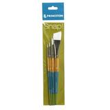 Princeton Brush Snap Short Handle White Nylon Taklon Brush Set