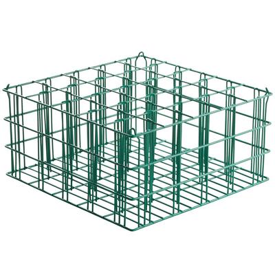 Microwire 25 Compartment Catering Glassware Basket - 3 1/2" x 3 1/2" x 9" Compartments