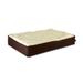 Super Waterproof Orthopedic Lounger Dog Bed, 45" L X 30" W X 7" H, Brown & Cream, Large, Brown / Cream