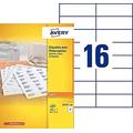 Kopieren Sie Beschriftung Avery 105x37mm 200 Blatt 16 Etiketten pro Blatt Weiß