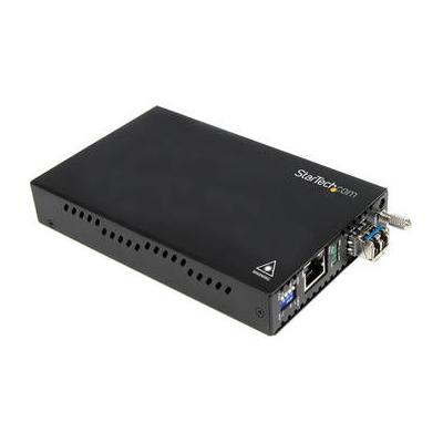 StarTech 1000 Mb/s Gigabit Multi-Mode Fiber Media Converter (LC Connector, Black) ET91000LC2