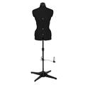 Sewing Online Adjustable Dressmakers Dummy, in Black Fabric with Hem Marker, Dress Form Size 10 to 16 - Pin, Measure, Fit and Display your Clothes on this Tailors Dummy - 023816-Black