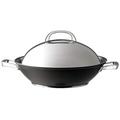 Circulon Infinite Induction Wok Non Stick 36cm - Large Wok with Stainless Steel Lid, Base & Handles, Premium Dishwasher Safe, Heavy Gauge Hard Anodised Cookware