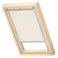 VELUX Original Roof Window Blackout Blind for F06, Light Beige, with Grey Guide Rail