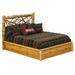 Fireside Lodge Cedar Solid Wood Platform Bed Wood in Brown | 53 H x 80 W x 90 D in | Wayfair 10013-PF