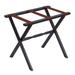 Gate House Furniture Folding Wood Luggage Rack Wood in Black/Brown | 20 H x 23 W x 13 D in | Wayfair 1005tcbw