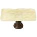 Sietto Skinny Glacier 2" Length Rectangle Knob 0.875 W in yellowCrystal & Glass/Metal in Oil Rubbed Bronze/Pale Yellow | Wayfair SLK-222-ORB