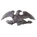 Montague Metal Products Inc. Deluxe Eagle Wall Décor Metal in Gray/Black | 10 H x 23 W x 3.5 D in | Wayfair WE-23-SI