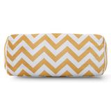 Majestic Home Goods Zig Zag Bolster Throw Pillow Polyester/Polyfill blend in Yellow | 8 H x 19 W x 7 D in | Wayfair 85907222029