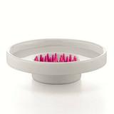 WS Bath Collections Complements Saon Soap Dish Plastic in Pink/White | 1.2 H x 4.7 W x 4.7 D in | Wayfair Saon 55004+5200.16