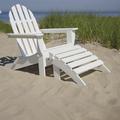 POLYWOOD® Classic Adirondack 2-Piece Set in White | 35.75 H x 29 W x 35.75 D in | Wayfair PWS136-1-WH