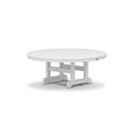 Trex Outdoor Cape Cod Round Conversation Table Plastic in White | 18.25 H x 35.13 W x 35.13 D in | Wayfair TXRCT236CW